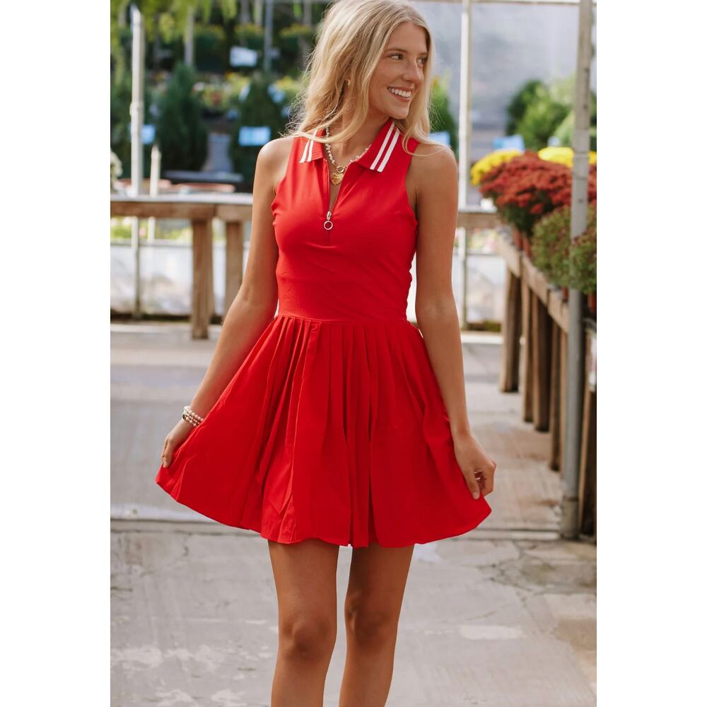 TCEC Red Athletic Mini Dress Size S Excellent Condition
